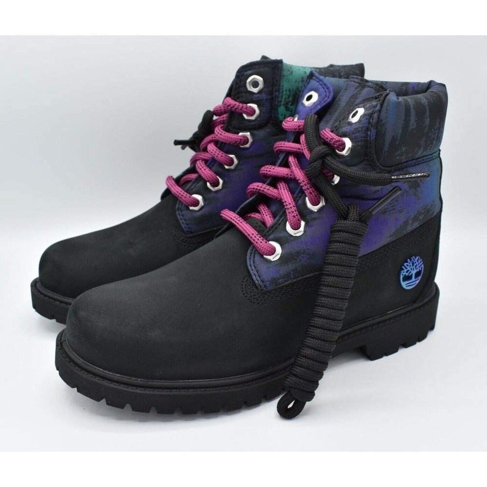 Timberland Women Sz 8 Heritage 6in Multicolor Nubuck Waterproof Insulated Boots
